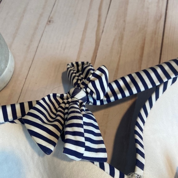 Bond-eye Australia Navy Striped Bikini Top​ - Picture 5 of 8